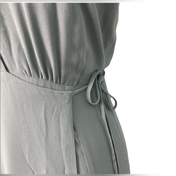 Reformation Elegant Gray Ruffle Maxi Dress - Picture 4 of 7